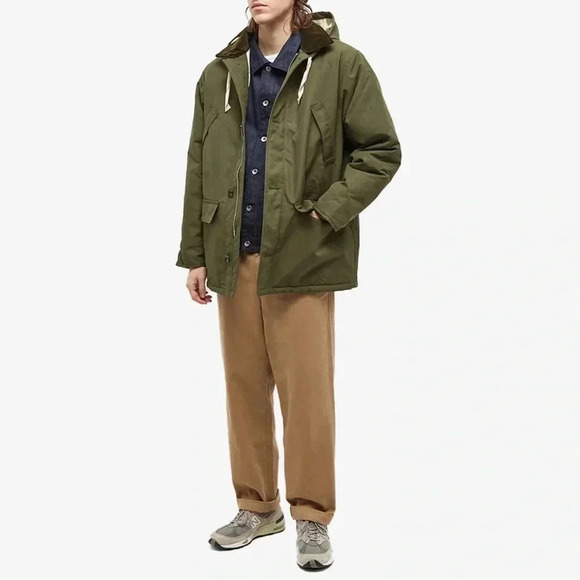 Albam Winter Parka, Olive, Size XL - Men’s Winter Coat, Green Puffer Jacket - Picture 4 of 6